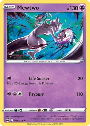 Mewtwo (056/172) [SWSH09 Brilliant Stars] - Rare
