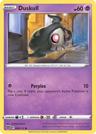 Duskull (060/172) [SWSH09 Brilliant Stars] Reverse Holofoil - Common
