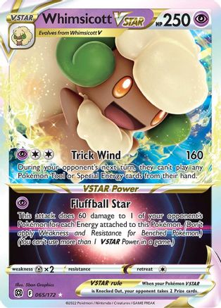 Whimsicott VSTAR (065/172) [SWSH09 Brilliant Stars] Holofoil - Ultra Rare