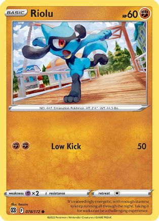 Riolu (078/172) [SWSH09 Brilliant Stars] - Common