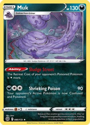 Muk (085/172) [SWSH09 Brilliant Stars] - Rare