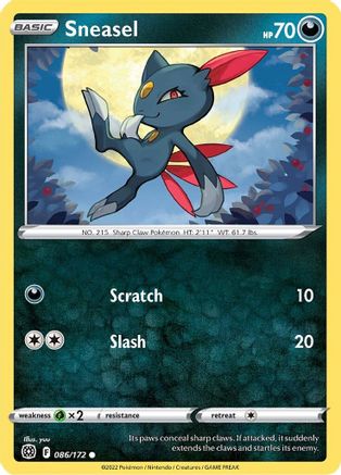 Sneasel (086/172) [SWSH09 Brilliant Stars] - Common
