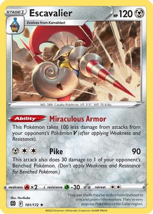 Escavalier (101/172) [SWSH09 Brilliant Stars] - Rare