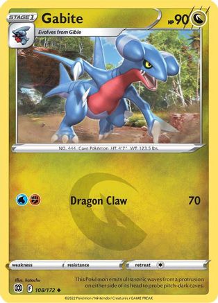 Gabite (108/172) [SWSH09 Brilliant Stars] - Uncommon
