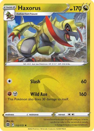 Haxorus (112/172) [SWSH09 Brilliant Stars] - Rare