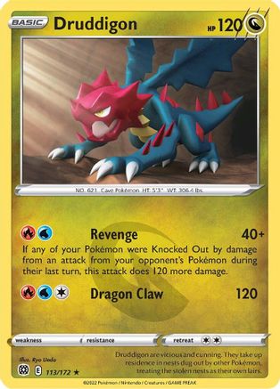 Druddigon (113/172) [SWSH09 Brilliant Stars] - Rare