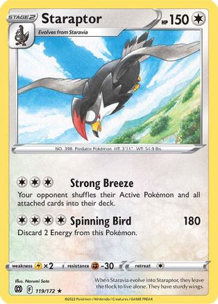 Staraptor (119/172) [SWSH09 Brilliant Stars] - Rare