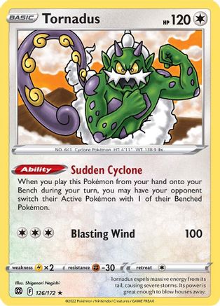 Tornadus (126/172) [SWSH09 Brilliant Stars] - Rare
