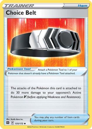 Choice Belt (135/172) [SWSH09 Brilliant Stars] Reverse Holofoil - Uncommon
