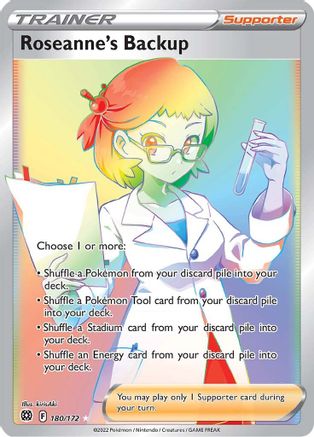 Roseanne's Backup (Secret) (180/172) [SWSH09 Brilliant Stars] Holofoil - Secret Rare