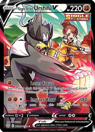 Single Strike Urshifu V (TG18/30) [SWSH09 Brilliant Stars Trainer Gallery] Holofoil - Ultra Rare