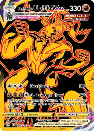 Single Strike Urshifu VMAX (Secret) (TG29/30) [SWSH09 Brilliant Stars Trainer Gallery] Holofoil - Ultra Rare