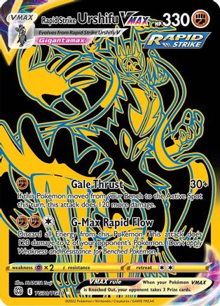 Rapid Strike Urshifu VMAX (Secret) (TG30/30) [SWSH09 Brilliant Stars Trainer Gallery] Holofoil - Ultra Rare
