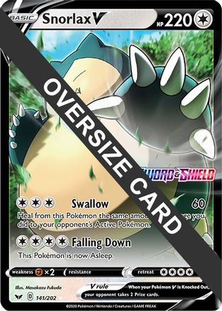 Snorlax V (141/202) [Jumbo Cards] Holofoil - Promo
