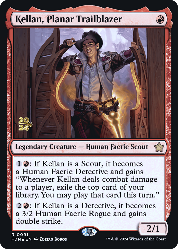 Kellan, Planar Trailblazer (PRE-091) [Foundations Promos] Foil