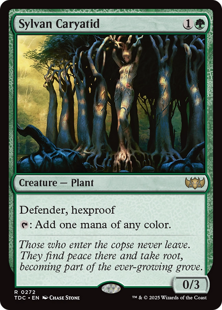 Sylvan Caryatid (TDC-272) [Commander: Tarkir: Dragonstorm]