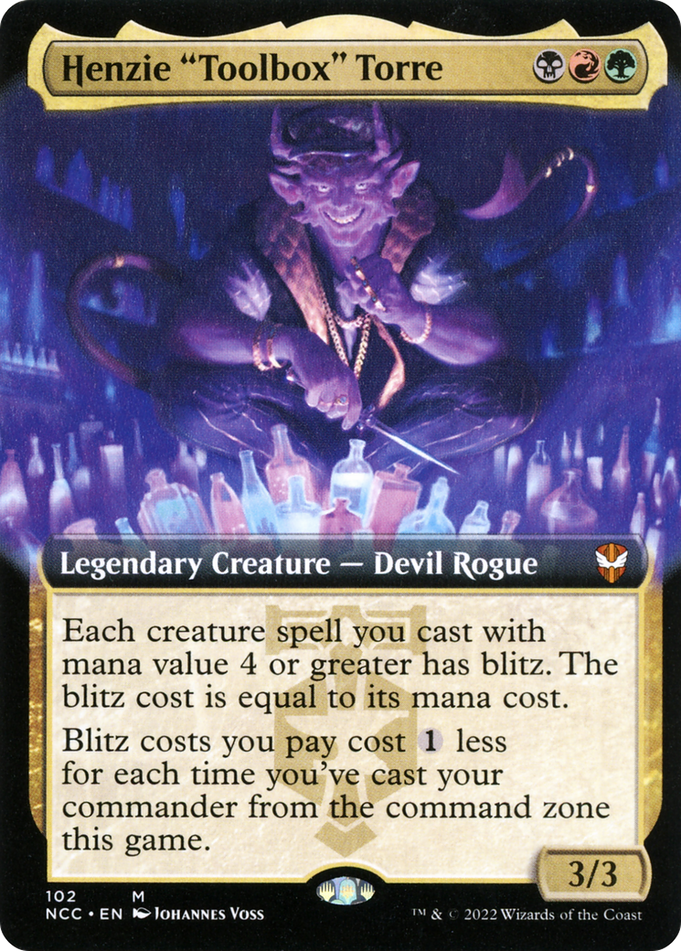 Henzie "Toolbox" Torre (Extended Art) (NCC-102) [New Capenna Commander] Foil