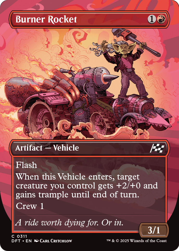 Burner Rocket (Borderless) (DFT-311) [Aetherdrift] Foil