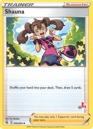 Shauna (#50 Cinderace Stamped) (240/264) [Battle Academy 2022] - Promo