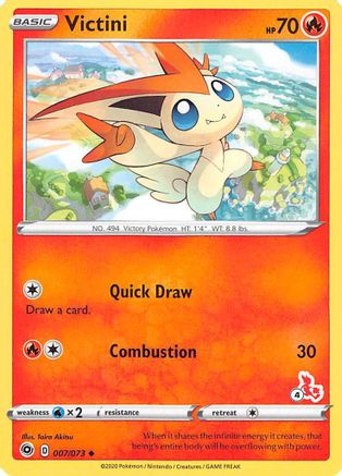 Victini (#4 Cinderace Stamped) (007/073) [Battle Academy 2022] - Promo
