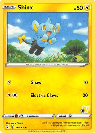 Shinx (#41 Pikachu Stamped) (91/264) [Battle Academy 2022] - Promo