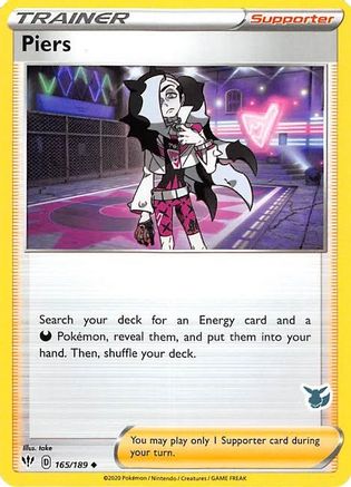 Piers (Eevee Stamped) (165/189) [Battle Academy 2022] - Promo