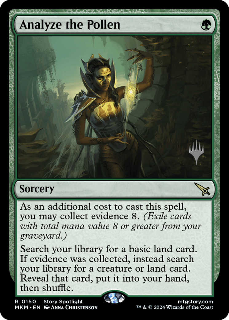 Analyze the Pollen (PPMKM-150) [Promo Pack: Murders at Karlov Manor Promos] Foil