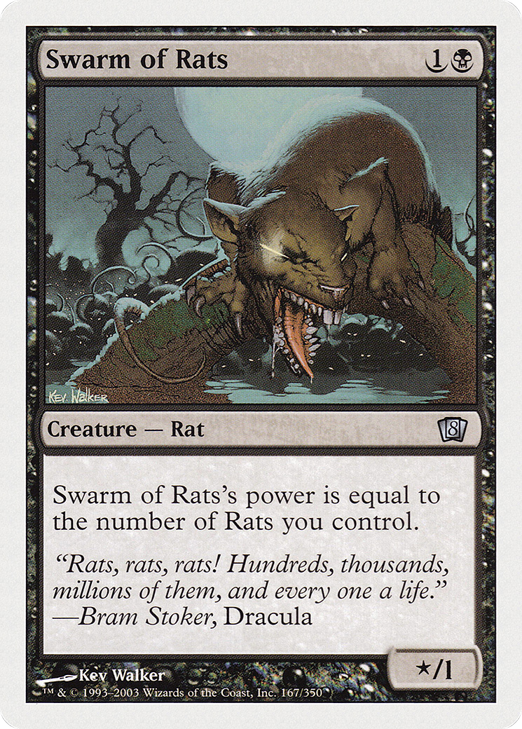 Swarm of Rats (8ED-167) [8th Edition] Foil