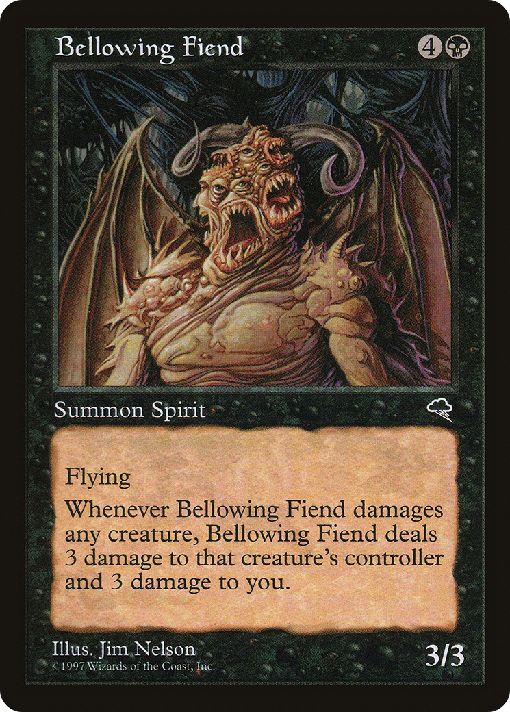 Bellowing Fiend (TMP-108) [Tempest]