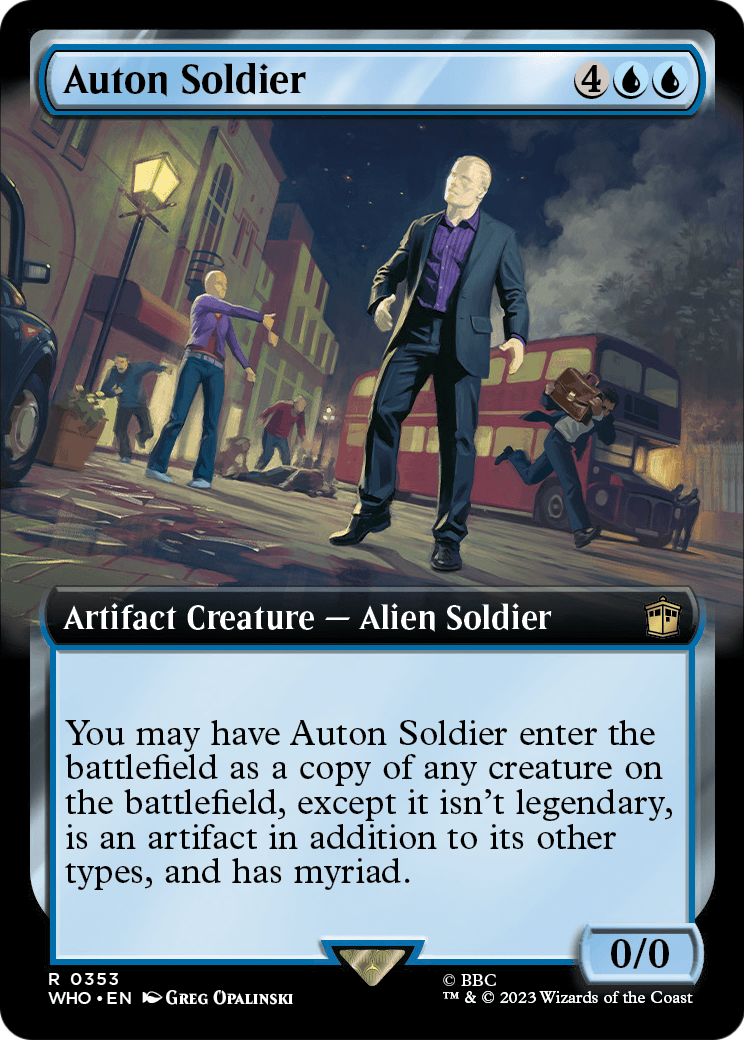 Auton Soldier (Extended Art) (WHO-353) [Doctor Who] Foil