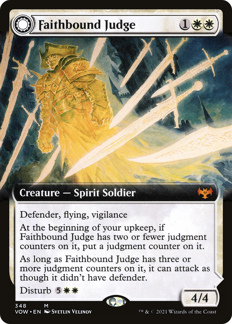 Faithbound Judge (Extended Art) (VOW-348) [Innistrad: Crimson Vow] Foil