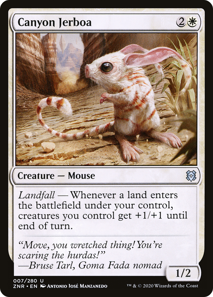 Canyon Jerboa (ZNR-007) [Zendikar Rising]