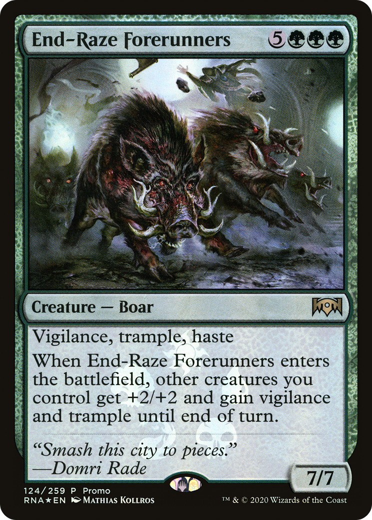 End-Raze Forerunners (MEDIA-124) [Ravnica Allegiance Promos] Foil