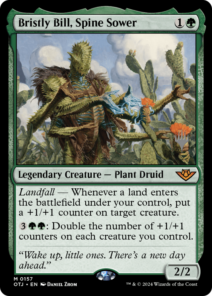Bristly Bill, Spine Sower (PPOTJ-157) [Promo Pack: Outlaws of Thunder Junction Promos] Foil
