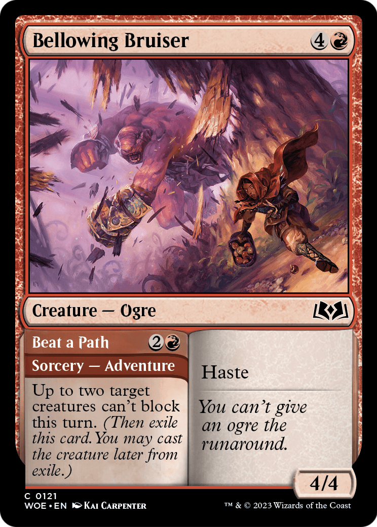 Bellowing Bruiser (WOE-121) [Wilds of Eldraine] Foil