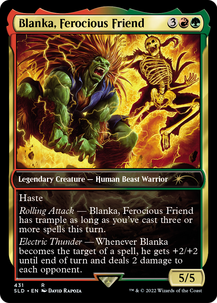 Blanka, Ferocious Friend (SLD-431) [Secret Lair Drop] Foil