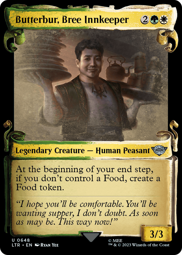 Butterbur, Bree Innkeeper (Showcase Scrolls) (LTR-648) [The Lord of the Rings: Tales of Middle-earth] Foil
