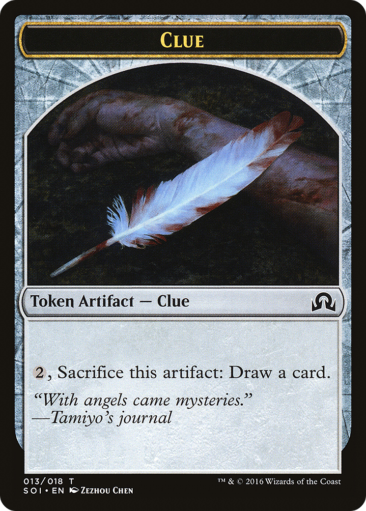 Clue Token (SOI-013) [Shadows over Innistrad Tokens]