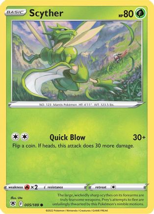 Scyther (005/189) [SWSH10 Astral Radiance] - Common