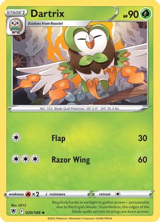 Dartrix (020/189) [SWSH10 Astral Radiance] - Uncommon