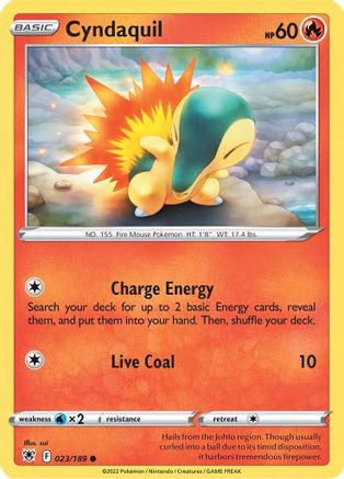 Cyndaquil (023/189) [SWSH10 Astral Radiance] - Common