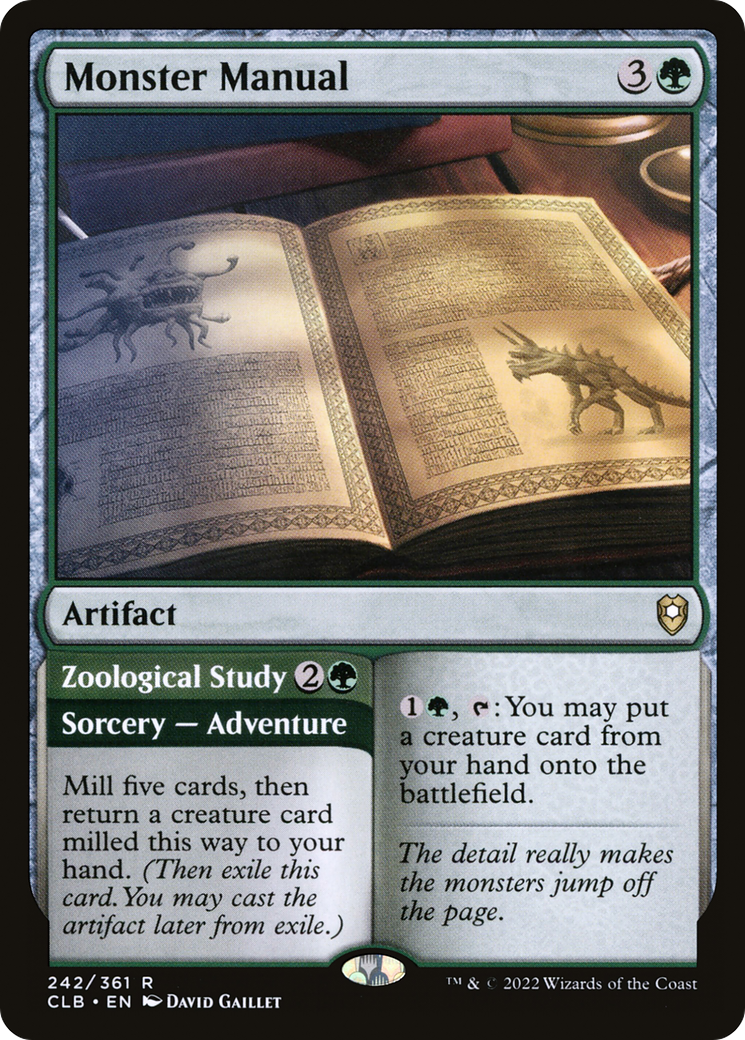 Monster Manual (CLB-242) [Commander Legends: Battle for Baldur's Gate] Foil