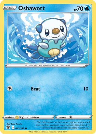 Oshawott (041/189) [SWSH10 Astral Radiance] Reverse Holofoil - Common
