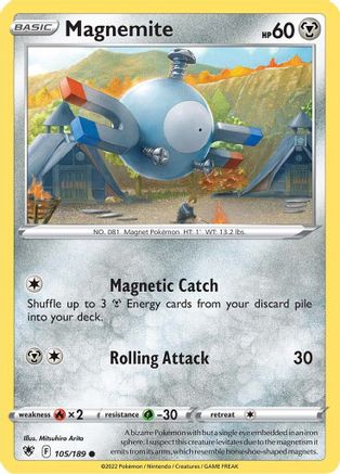 Magnemite (105/189) [SWSH10 Astral Radiance] - Common