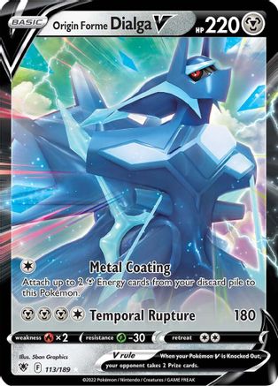 Origin Forme Dialga V (113/189) [SWSH10 Astral Radiance] Holofoil - Ultra Rare