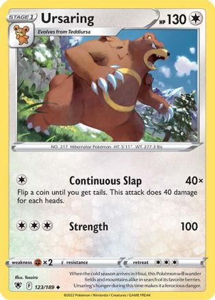 Ursaring (123/189) [SWSH10 Astral Radiance] - Uncommon