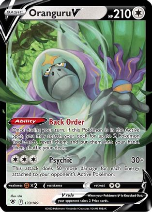 Oranguru V (133/189) [SWSH10 Astral Radiance] Holofoil - Ultra Rare