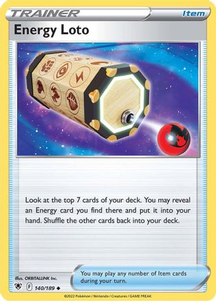 Energy Loto (140/189) [SWSH10 Astral Radiance] Reverse Holofoil - Uncommon