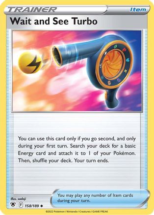 Wait and See Turbo (158/189) [SWSH10 Astral Radiance] Reverse Holofoil - Uncommon