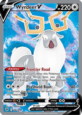 Wyrdeer V (Full Art) (180/189) [SWSH10 Astral Radiance] Holofoil - Ultra Rare